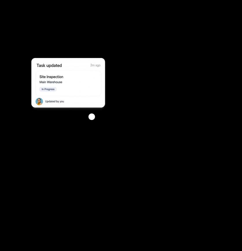 Mobile app — task notification