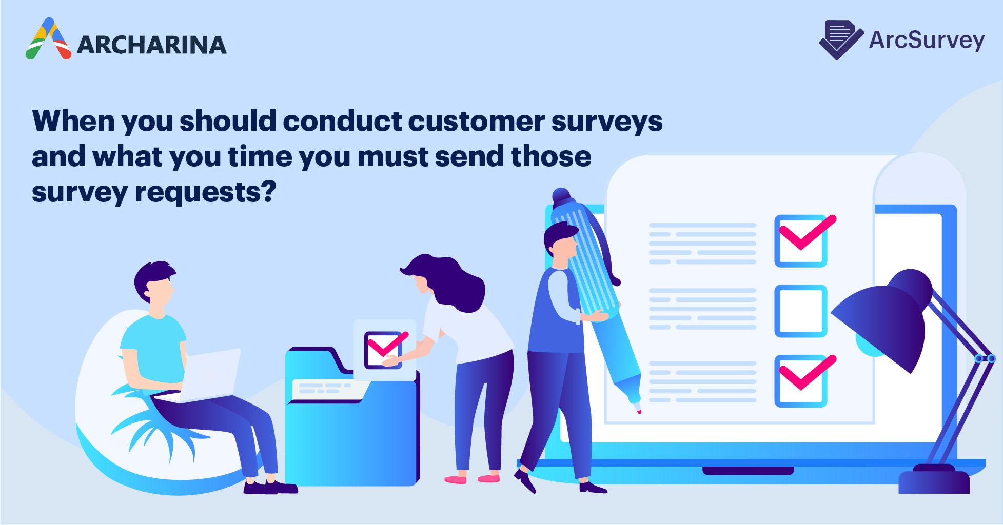 When you should conduct customer surveys and what you time you must send those survey requests
